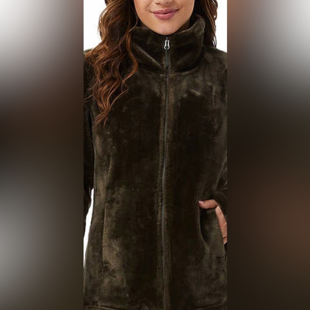 32 Degrees Zip Neck Plush Jacket (M)